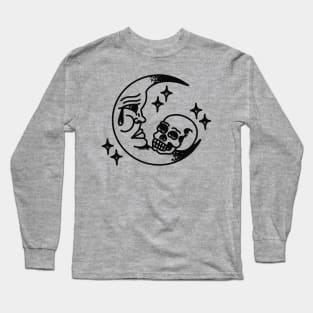 Moon & Skull Long Sleeve T-Shirt